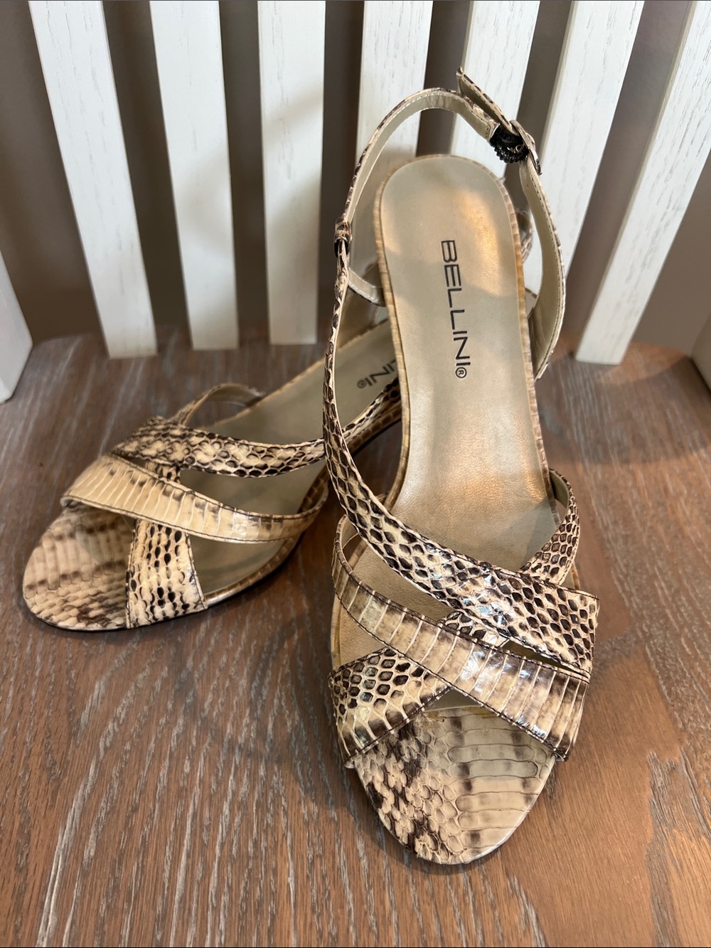 BELLINI Women's GENUINE SNAKE Sandals 9W